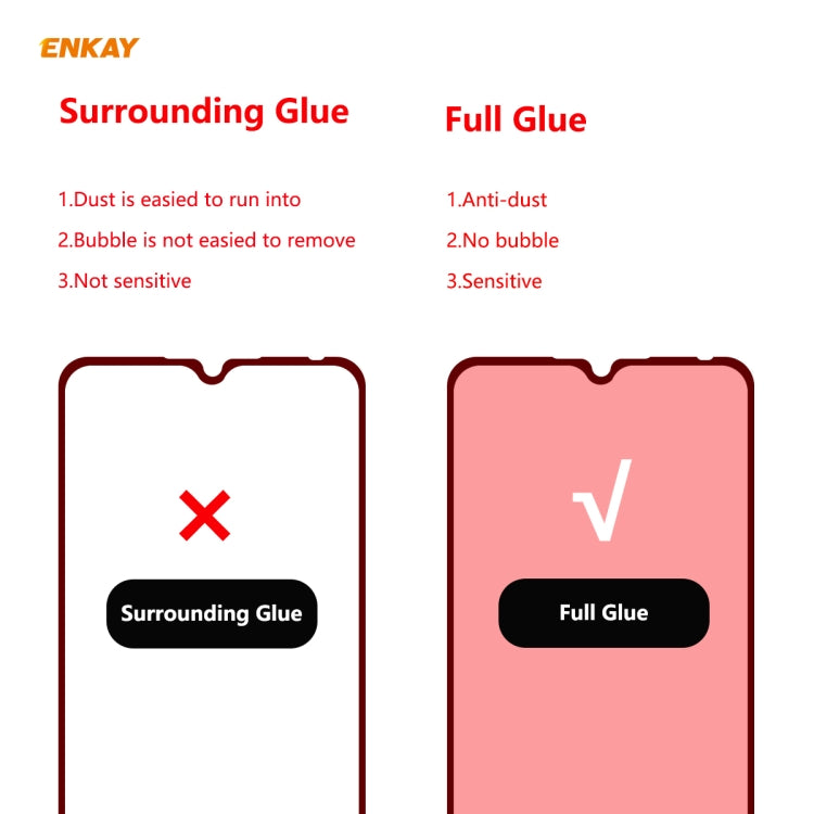 For Redmi 9 / 9A / 9C 10 PCS ENKAY Hat-Prince Full Glue 0.26mm 9H 2.5D Tempered Glass Full Coverage Film
