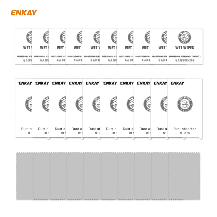 For Samsung Galaxy A01 10 PCS ENKAY Hat-Prince Full Glue 0.26mm 9H 2.5D Tempered Glass Full Coverage Film