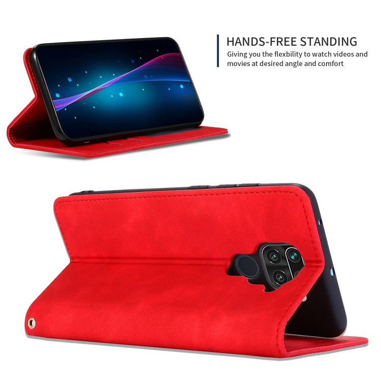 For Redmi Note 9 / Redmi 10X 4G Retro Skin Feel Business Magnetic Horizontal Flip Leather Case