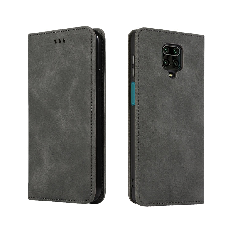 For Xiaomi Poco M2 Pro Retro Skin Feel Business Magnetic Horizontal Flip Leather Case