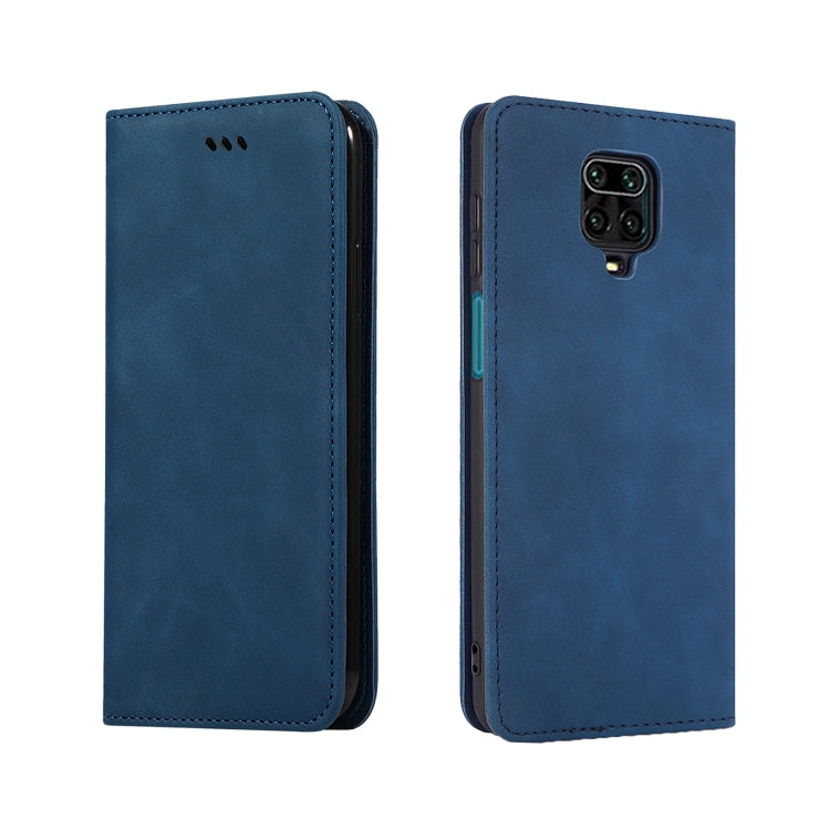 For Xiaomi Poco M2 Pro Retro Skin Feel Business Magnetic Horizontal Flip Leather Case
