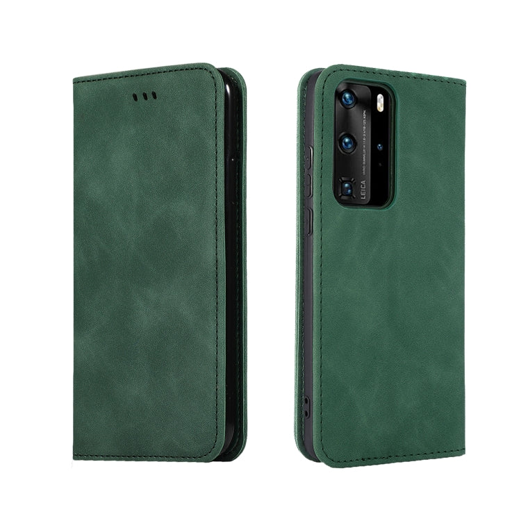 For Huawei P40 Pro Retro Skin Feel Business Magnetic Horizontal Flip Leather Case