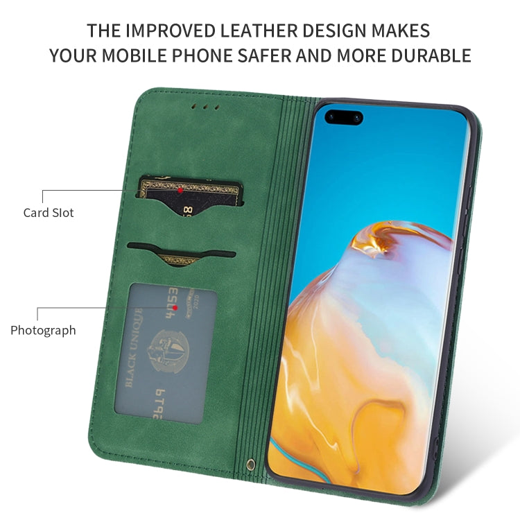 For Huawei P40 Pro Retro Skin Feel Business Magnetic Horizontal Flip Leather Case