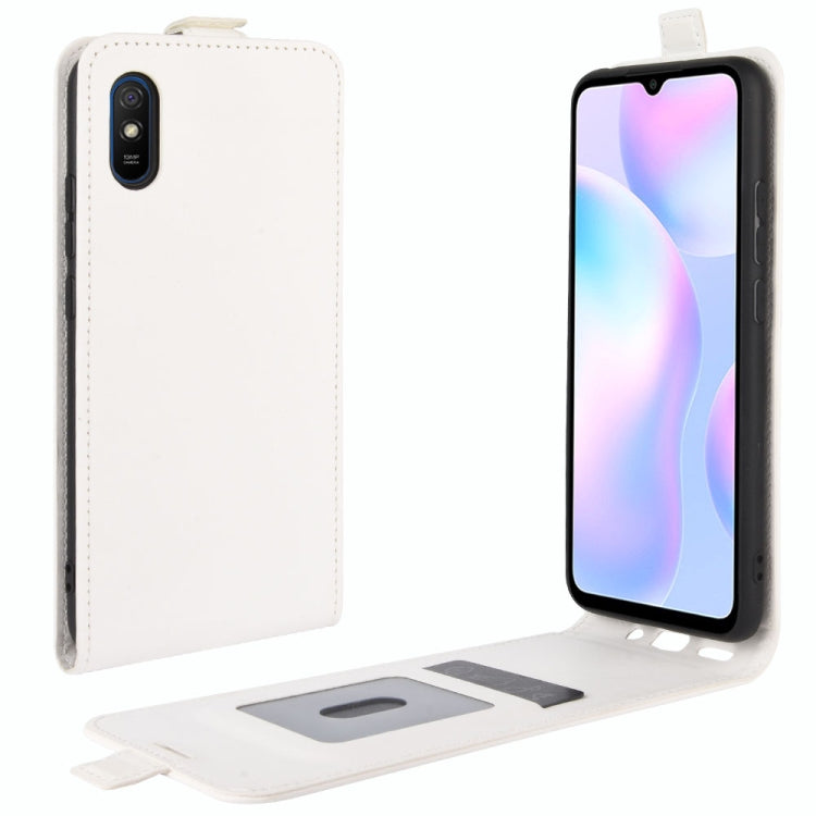 For Xiaomi Redmi 9A R64 Texture Single Vertical Flip Leather Protective Case with Card Slots & Photo Frame