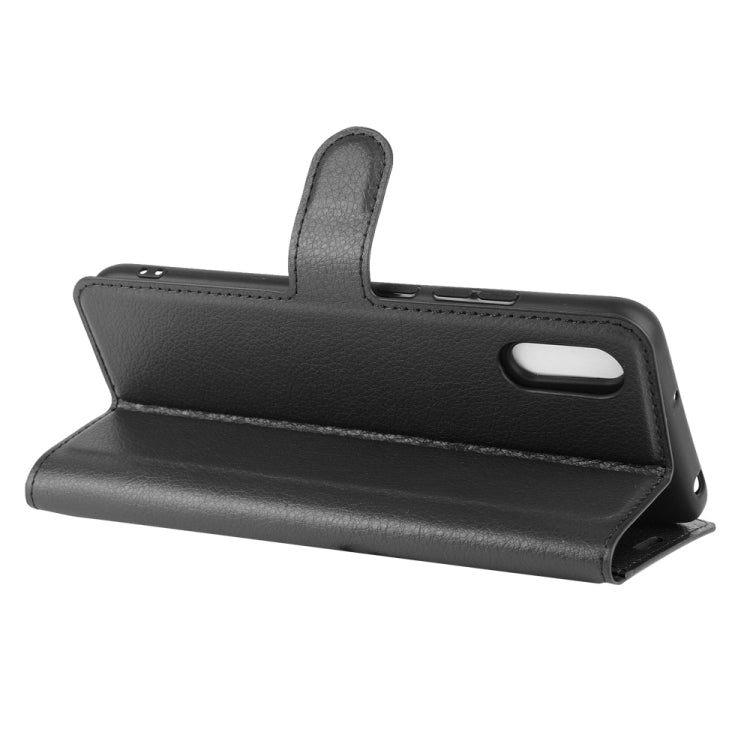 For Xiaomi Redmi 9A Litchi Texture Horizontal Flip Protective Case with Holder & Card Slots & Wallet