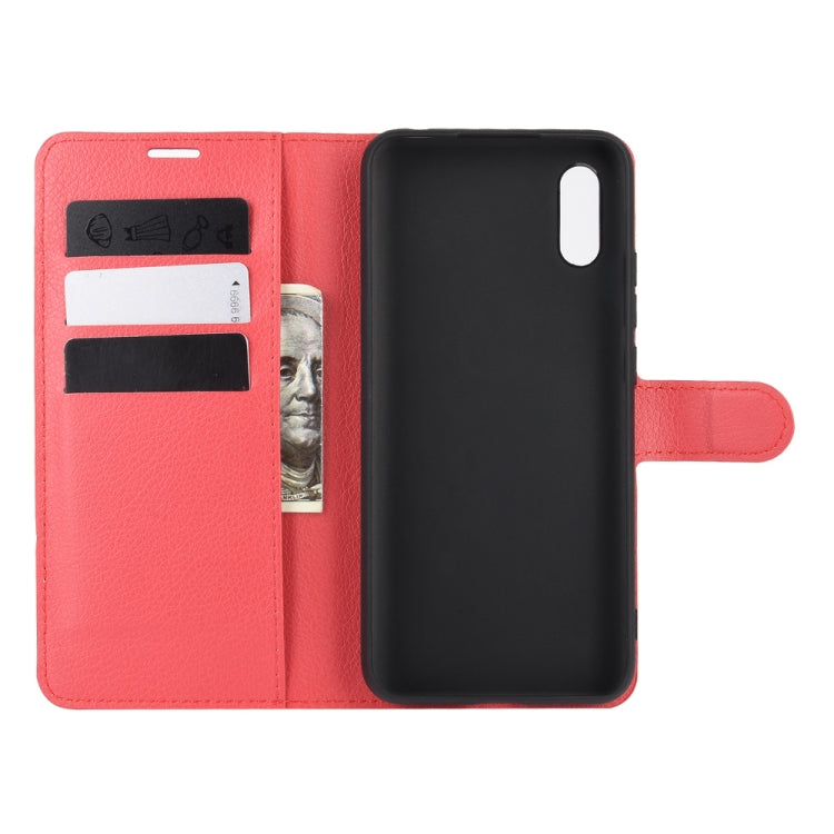 For Xiaomi Redmi 9A Litchi Texture Horizontal Flip Protective Case with Holder & Card Slots & Wallet