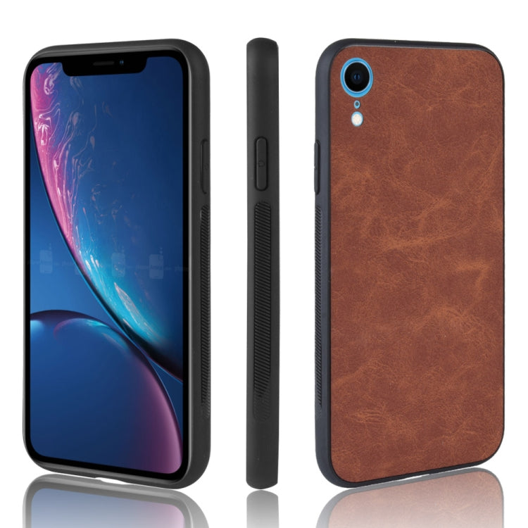 For iPhone XR Shockproof Sheep Skin PC + PU + TPU Case