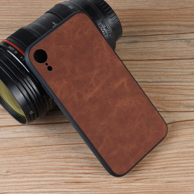 For iPhone XR Shockproof Sheep Skin PC + PU + TPU Case