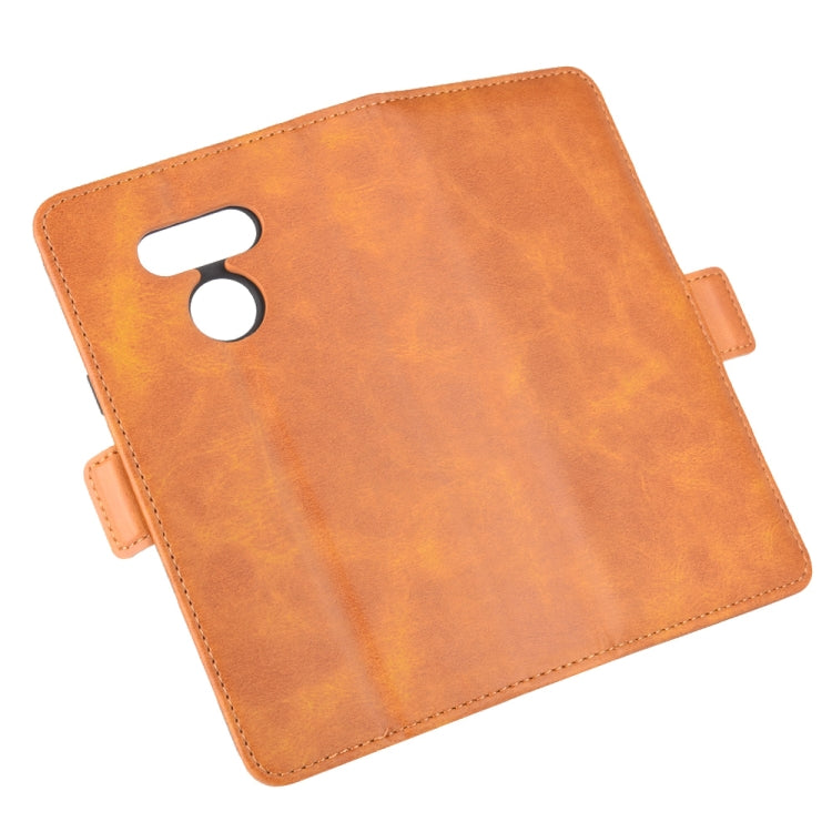 For LG harmony 4 Dual-side Magnetic Buckle Horizontal Flip Leather Case with Holder & Card Slots & Wallet