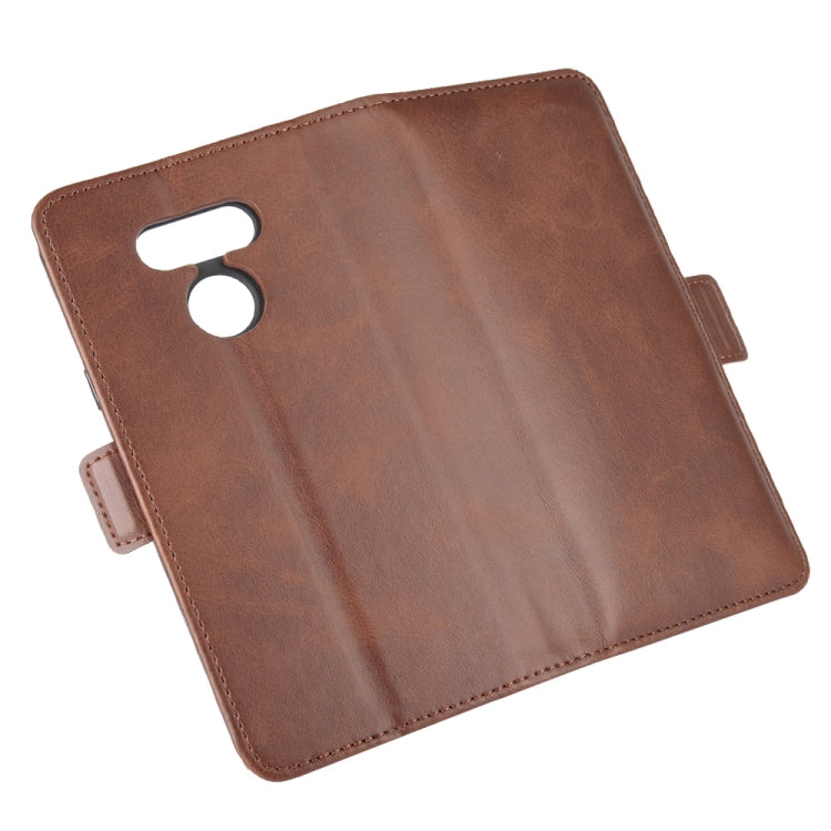 For LG harmony 4 Dual-side Magnetic Buckle Horizontal Flip Leather Case with Holder & Card Slots & Wallet