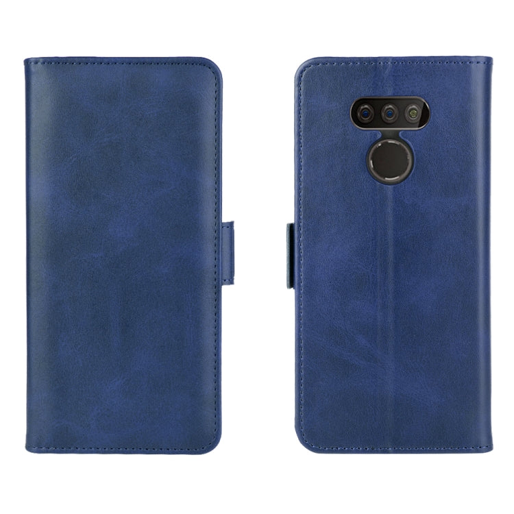 For LG harmony 4 Dual-side Magnetic Buckle Horizontal Flip Leather Case with Holder & Card Slots & Wallet