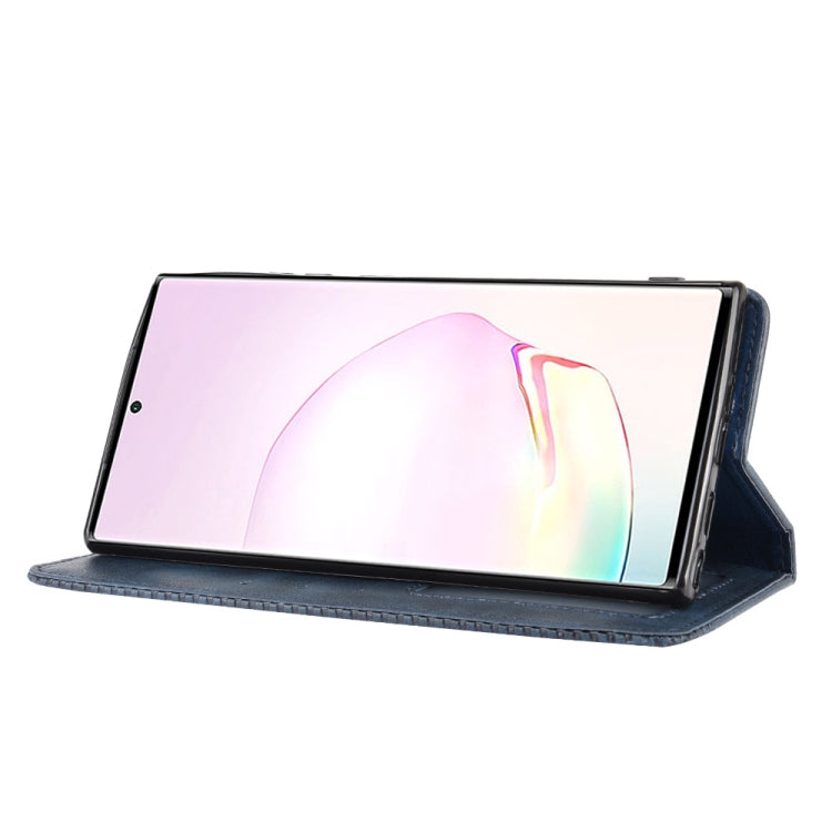 For Samsung Galaxy Note20 Ultra Magnetic Buckle Retro Crazy Horse Texture Horizontal Flip Leather Case with Holder & Card Slots & Photo Frame