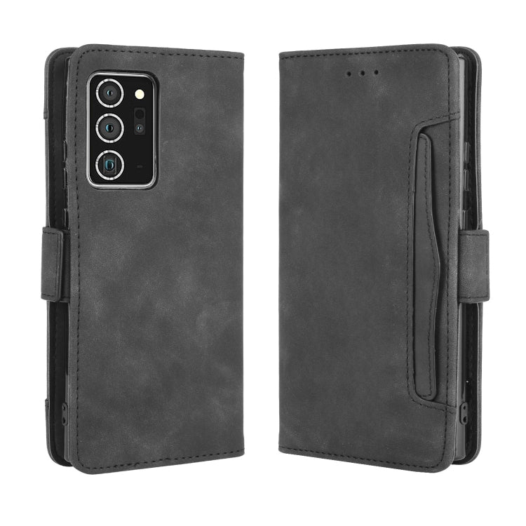 For Samsung Galaxy Note20 Ultra Wallet Style Skin Feel Calf Pattern Leather Case with Separate Card Slot