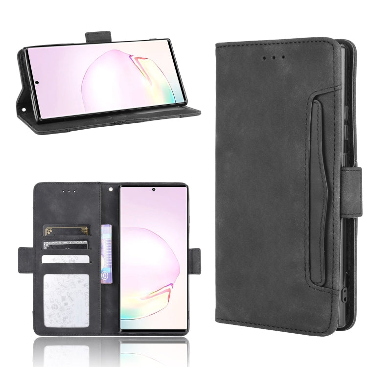 For Samsung Galaxy Note20 Ultra Wallet Style Skin Feel Calf Pattern Leather Case with Separate Card Slot