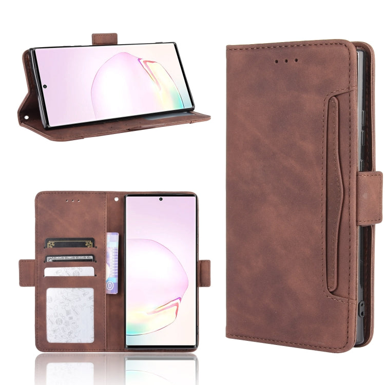 For Samsung Galaxy Note20 Ultra Wallet Style Skin Feel Calf Pattern Leather Case with Separate Card Slot