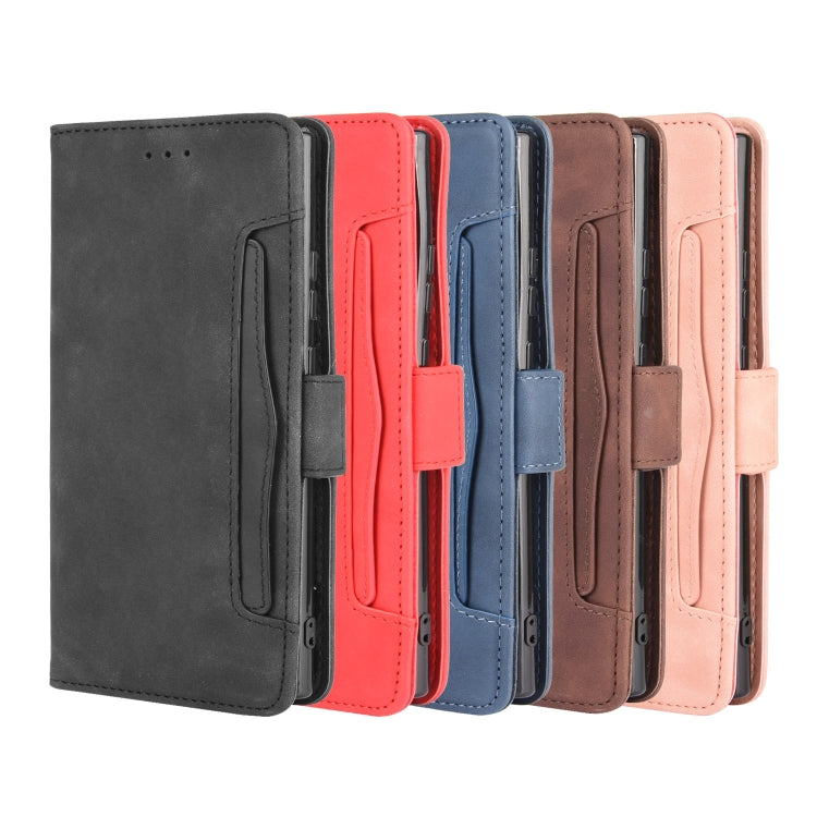 For Samsung Galaxy Note20 Ultra Wallet Style Skin Feel Calf Pattern Leather Case with Separate Card Slot