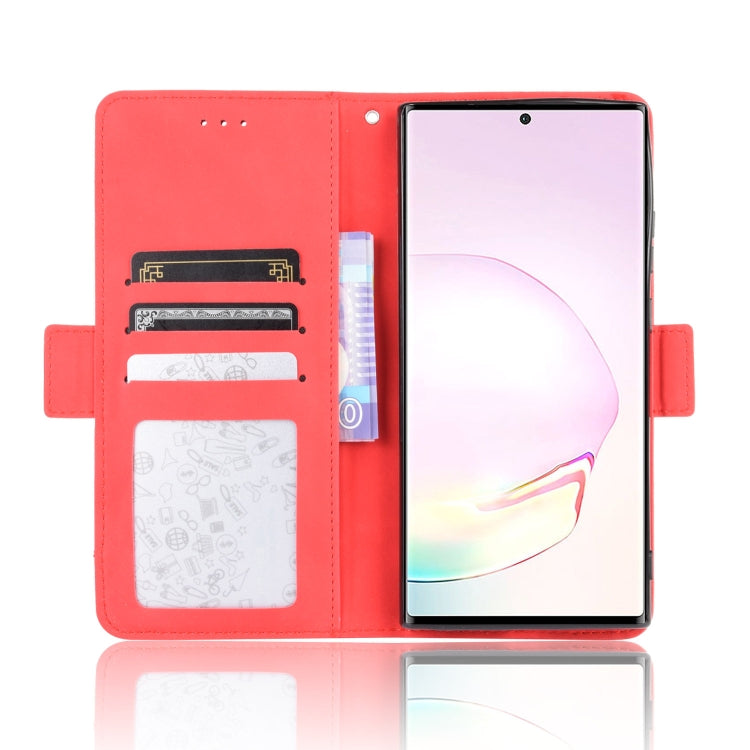 For Samsung Galaxy Note20 Ultra Wallet Style Skin Feel Calf Pattern Leather Case with Separate Card Slot