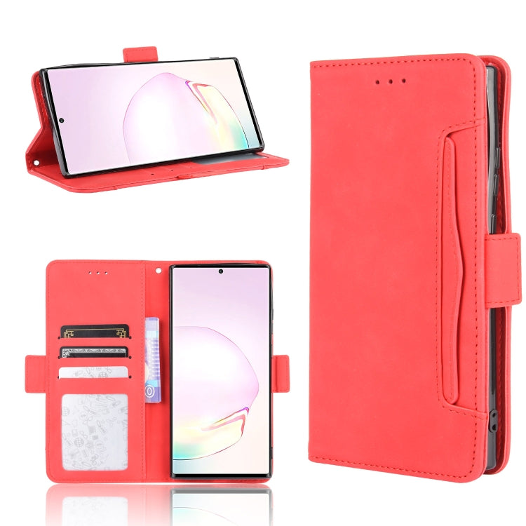 For Samsung Galaxy Note20 Ultra Wallet Style Skin Feel Calf Pattern Leather Case with Separate Card Slot