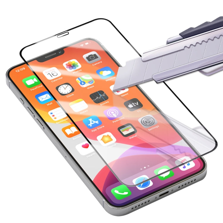 For iPhone 12 Pro Max mocolo 0.33mm 9H 2.5D Full Glue Tempered Glass Film
