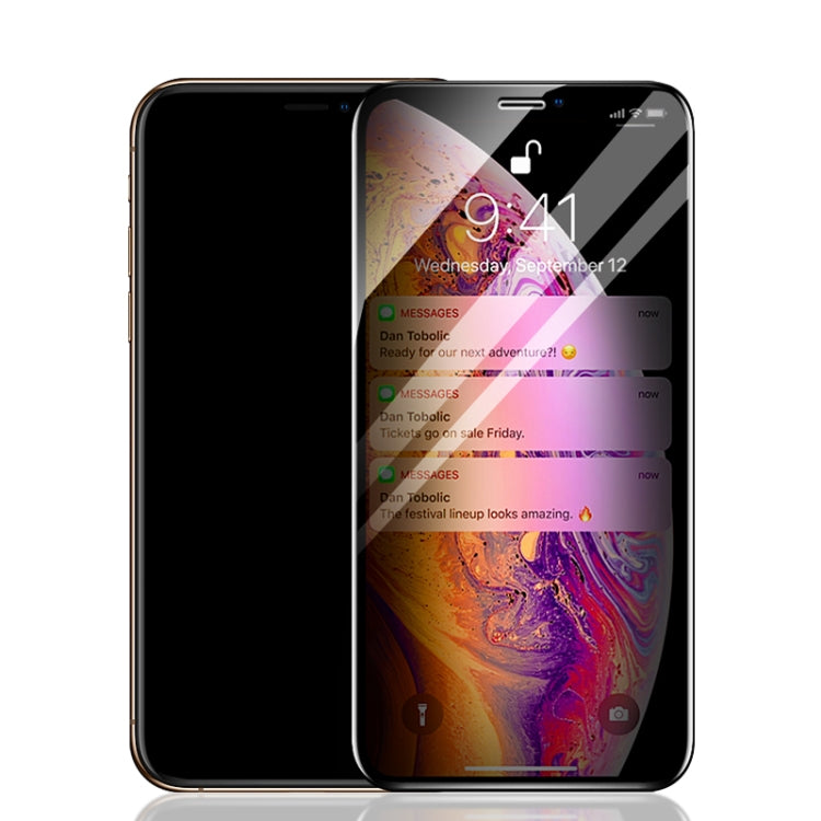For iPhone 12 Pro Max mocolo 0.33mm 9H 2.5D Full Glue Privacy Anti-glare Tempered Glass Film