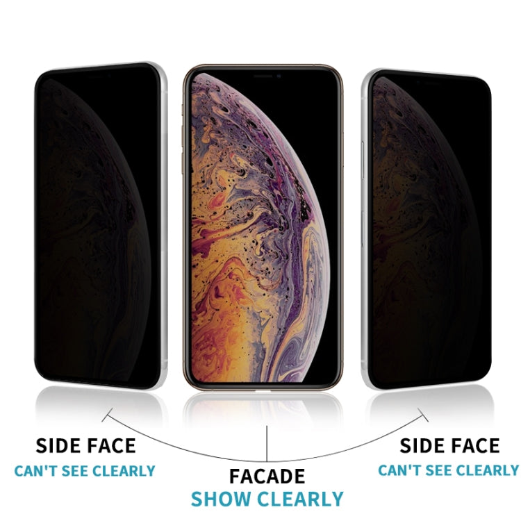 For iPhone 12 Pro Max mocolo 0.33mm 9H 2.5D Full Glue Privacy Anti-glare Tempered Glass Film
