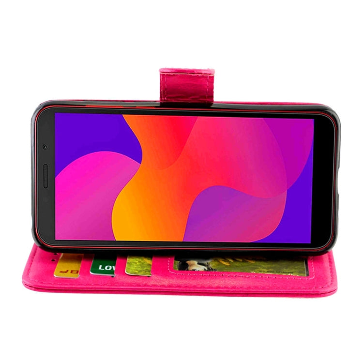 For Huawei Y5P(2020)/Honor9S Crazy Horse Texture Leather Horizontal Flip Protective Case with Holder & Card Slots & Wallet & Photo Frame