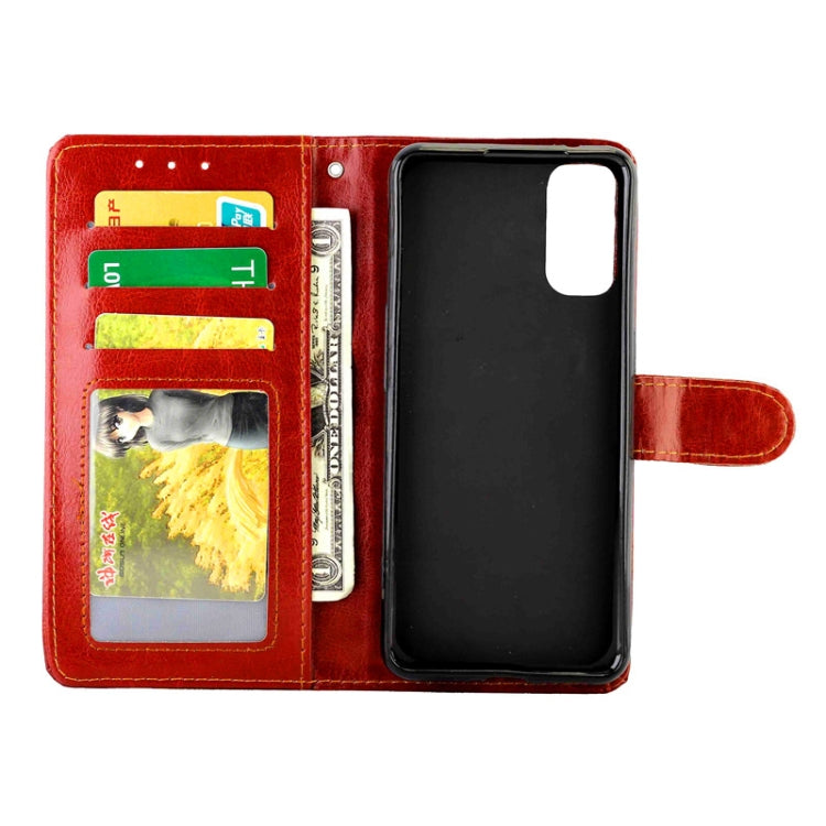 For OPPO Reno4 Pro Crazy Horse Texture Leather Horizontal Flip Protective Case with Holder & Card Slots & Wallet & Photo Frame