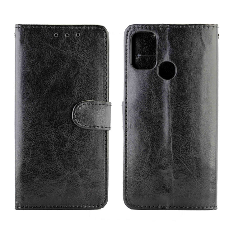 For Samsung Galaxy A21S Crazy Horse Texture Leather Horizontal Flip Protective Case with Holder & Card Slots & Wallet & Photo Frame