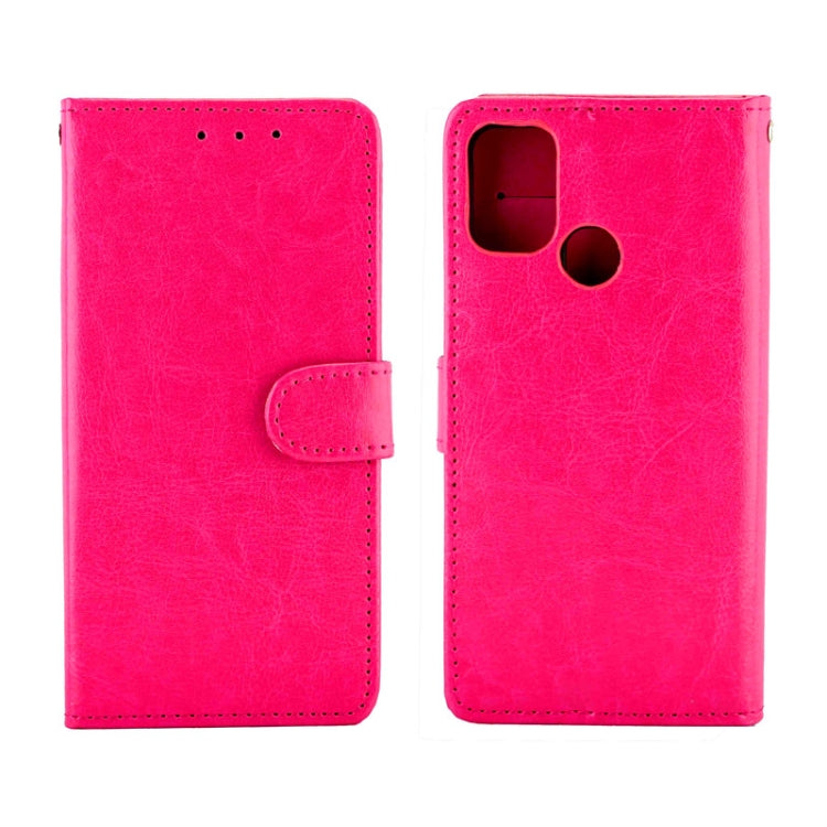 For Samsung Galaxy A21S Crazy Horse Texture Leather Horizontal Flip Protective Case with Holder & Card Slots & Wallet & Photo Frame