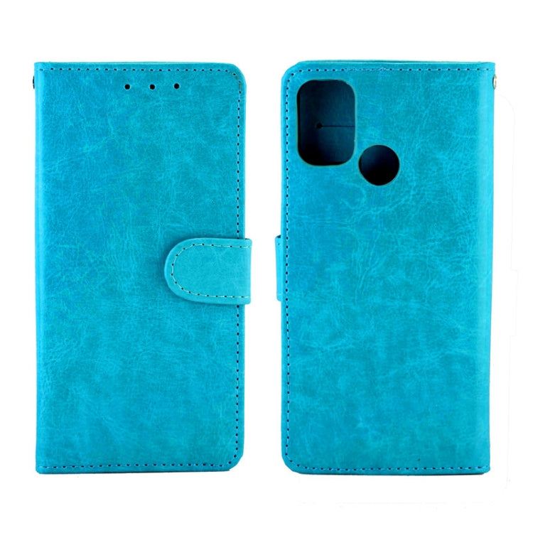 For Samsung Galaxy A21S Crazy Horse Texture Leather Horizontal Flip Protective Case with Holder & Card Slots & Wallet & Photo Frame