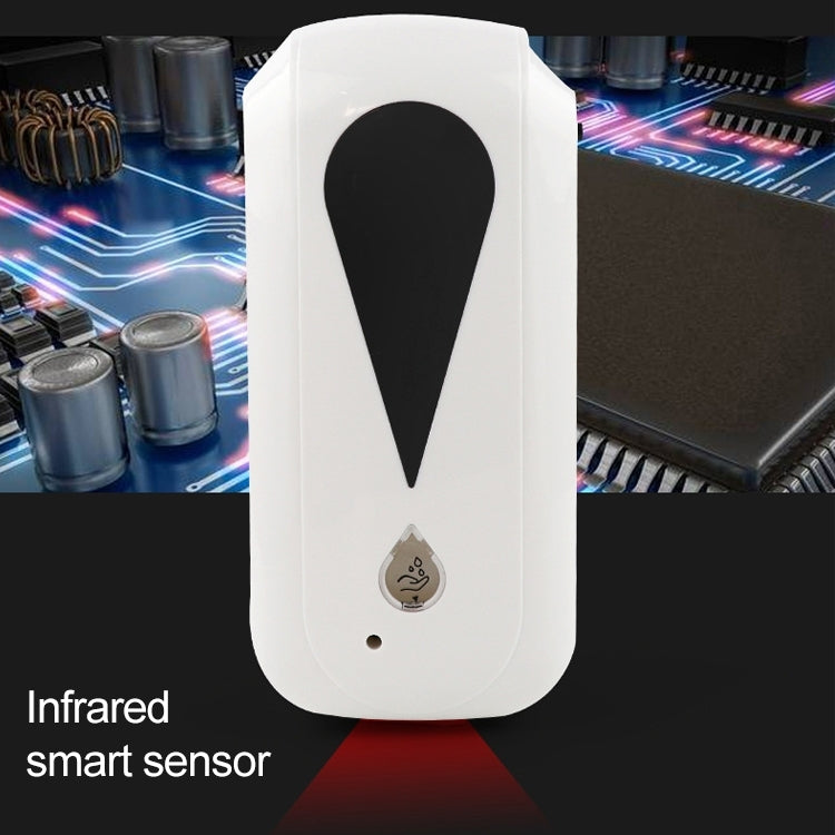 1200ML Wall-Mounted Touchless Automatic Infrared Sensor Drip Sterilization Dispenser(White)