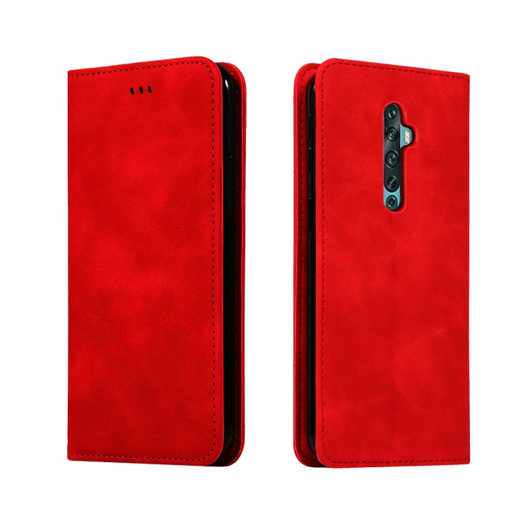 For OPPO Reno 2Z & Reno 2F Retro Skin Feel Business Magnetic Horizontal Flip Leather Case