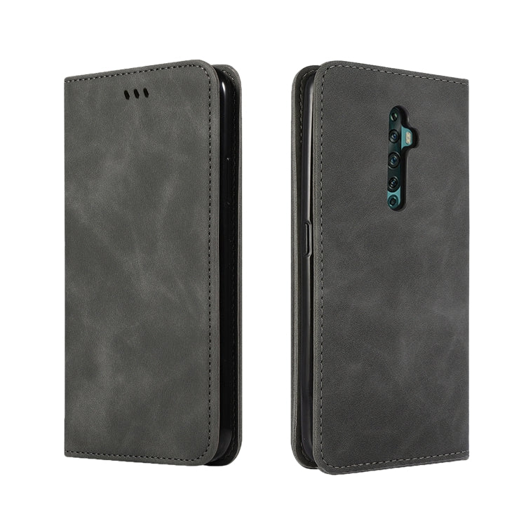 For OPPO Reno 2Z & Reno 2F Retro Skin Feel Business Magnetic Horizontal Flip Leather Case