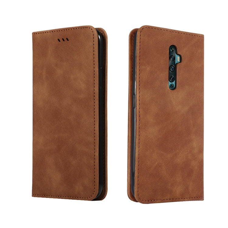 For OPPO Reno 2Z & Reno 2F Retro Skin Feel Business Magnetic Horizontal Flip Leather Case