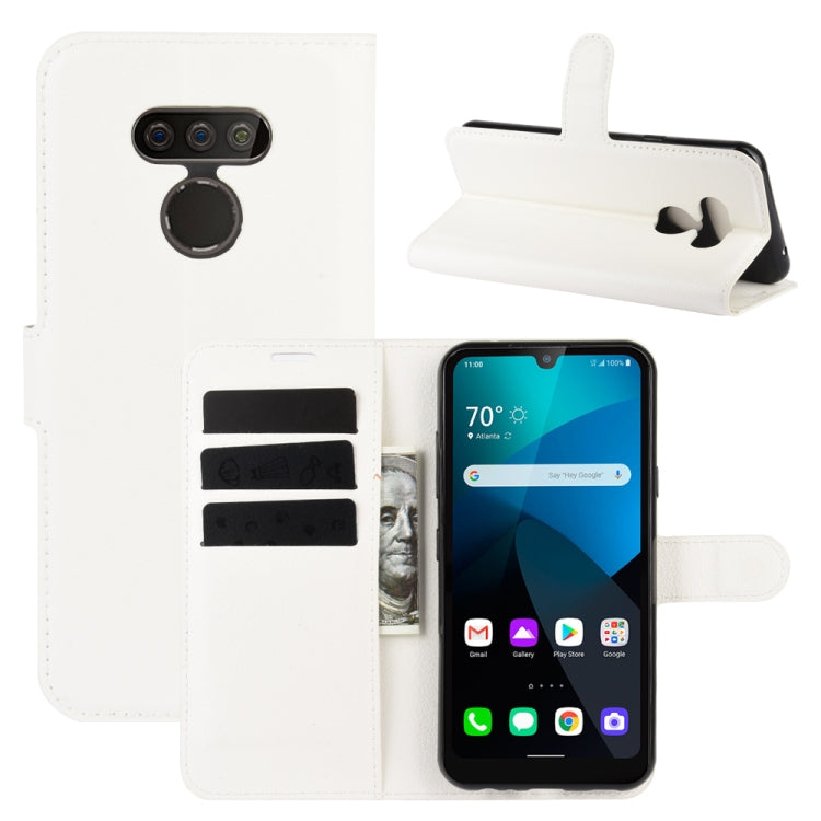 For LG harmony 4 Litchi Texture Horizontal Flip Protective Case with Holder & Card Slots & Wallet