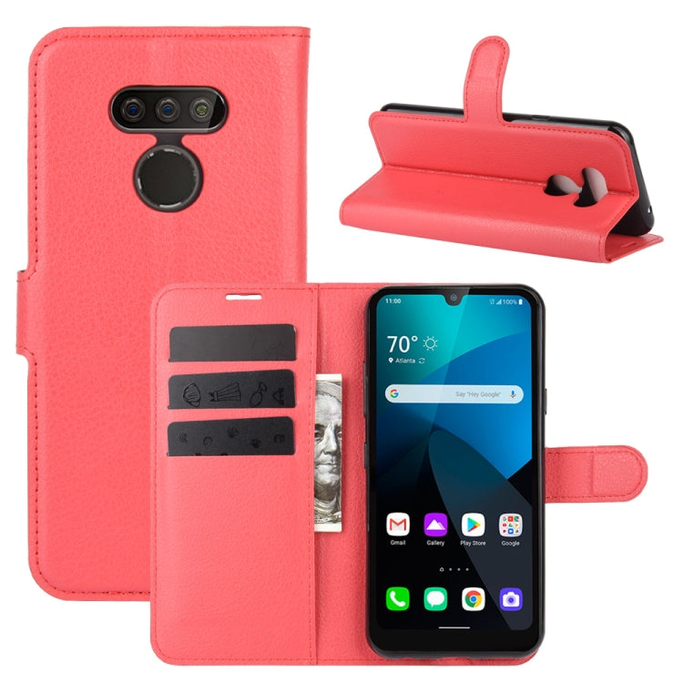 For LG harmony 4 Litchi Texture Horizontal Flip Protective Case with Holder & Card Slots & Wallet