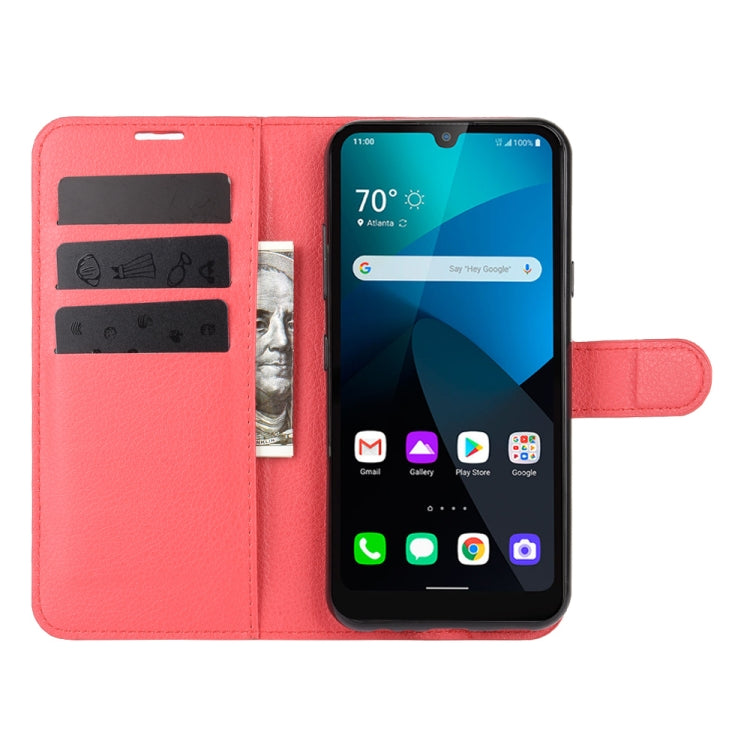 For LG harmony 4 Litchi Texture Horizontal Flip Protective Case with Holder & Card Slots & Wallet