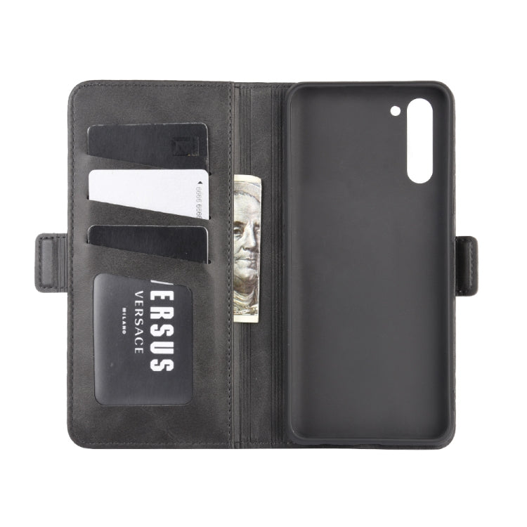 For OPPO Reno 3A (Japanese Version) Dual-side Magnetic Buckle Horizontal Flip Leather Case with Holder & Card Slots & Wallet