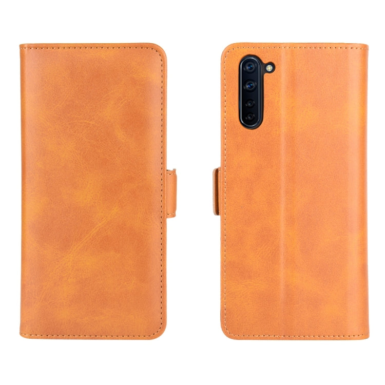 For OPPO Reno 3A (Japanese Version) Dual-side Magnetic Buckle Horizontal Flip Leather Case with Holder & Card Slots & Wallet