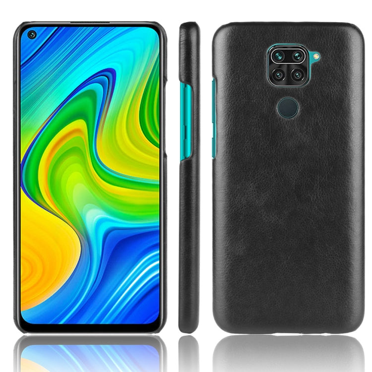For Xiaomi Redmi Note 9 / Redmi 10X 4G Shockproof Litchi Texture PC + PU Case