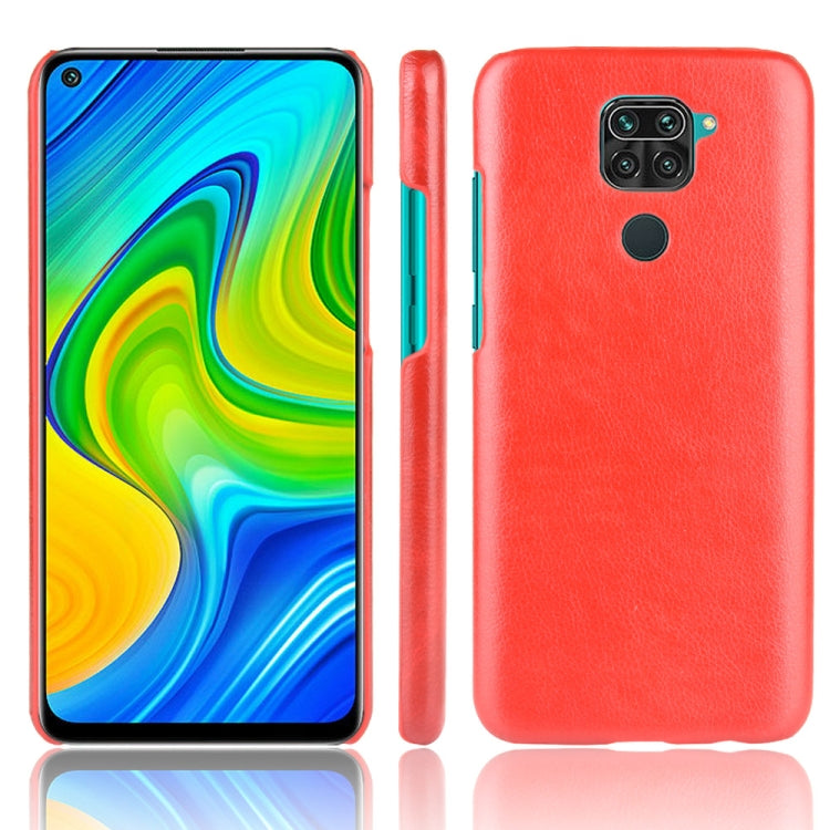 For Xiaomi Redmi Note 9 / Redmi 10X 4G Shockproof Litchi Texture PC + PU Case