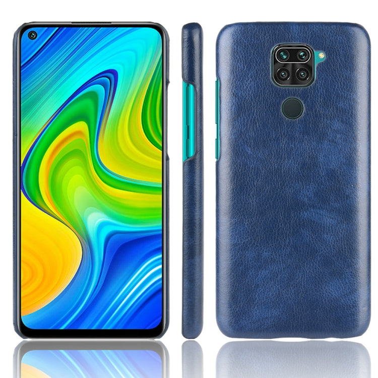 For Xiaomi Redmi Note 9 / Redmi 10X 4G Shockproof Litchi Texture PC + PU Case