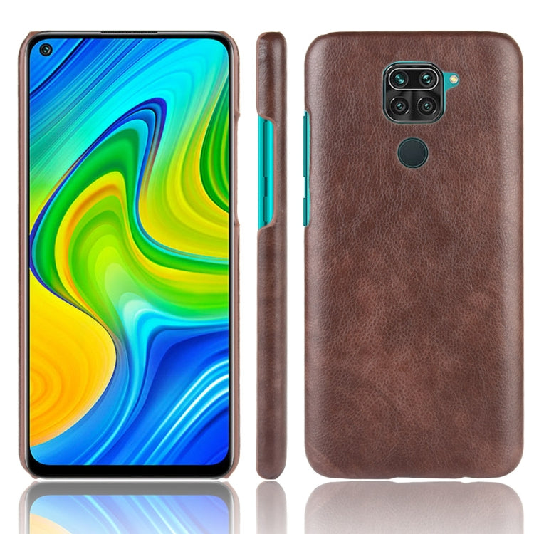 For Xiaomi Redmi Note 9 / Redmi 10X 4G Shockproof Litchi Texture PC + PU Case