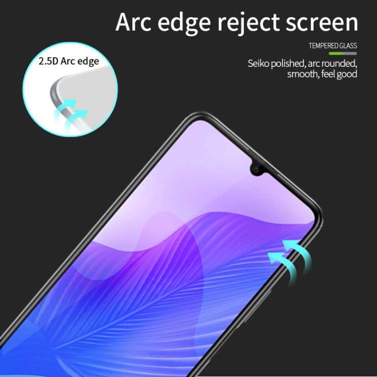For Huawei Honor 30 Lite MOFI 9H 2.5D Full Screen Tempered Glass Film(Black)