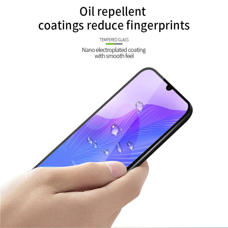 For Huawei Honor 30 Lite MOFI 9H 2.5D Full Screen Tempered Glass Film(Black)