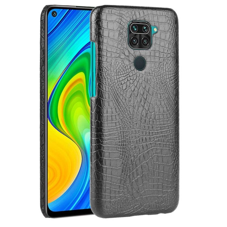 For Xiaomi Redmi Note 9 / Redmi 10X 4G Shockproof Crocodile Texture PC + PU Case