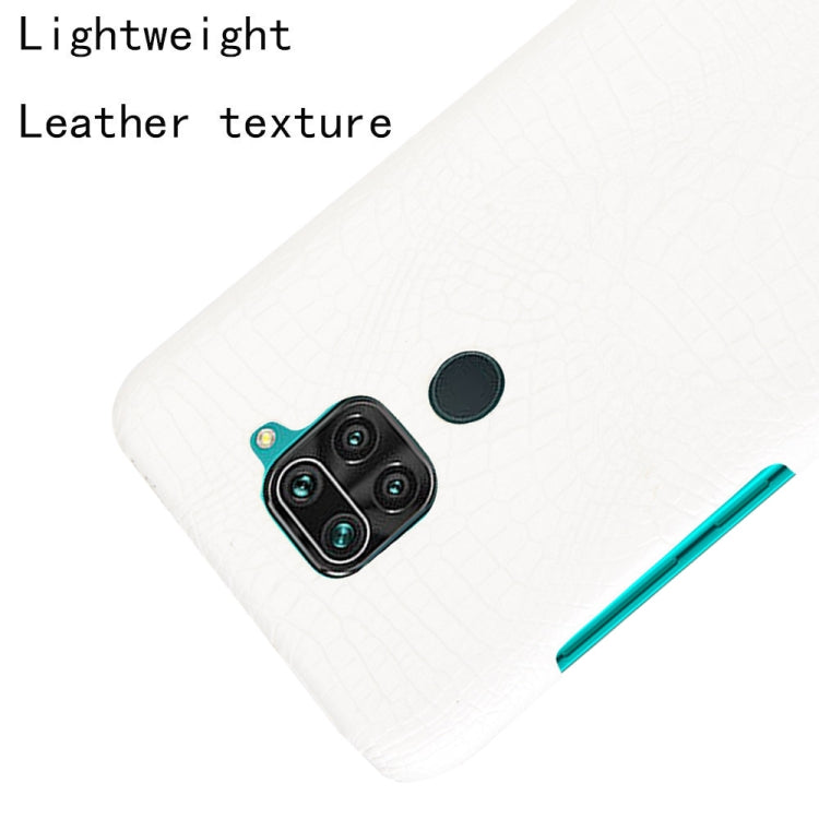 For Xiaomi Redmi Note 9 / Redmi 10X 4G Shockproof Crocodile Texture PC + PU Case