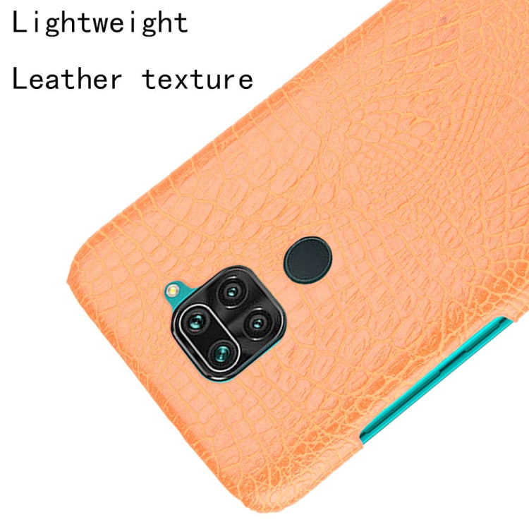 For Xiaomi Redmi Note 9 / Redmi 10X 4G Shockproof Crocodile Texture PC + PU Case