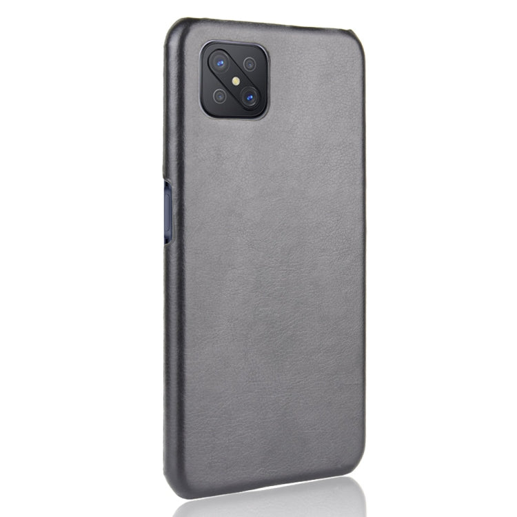 For OPPO A92s Shockproof Litchi Texture PC + PU Case