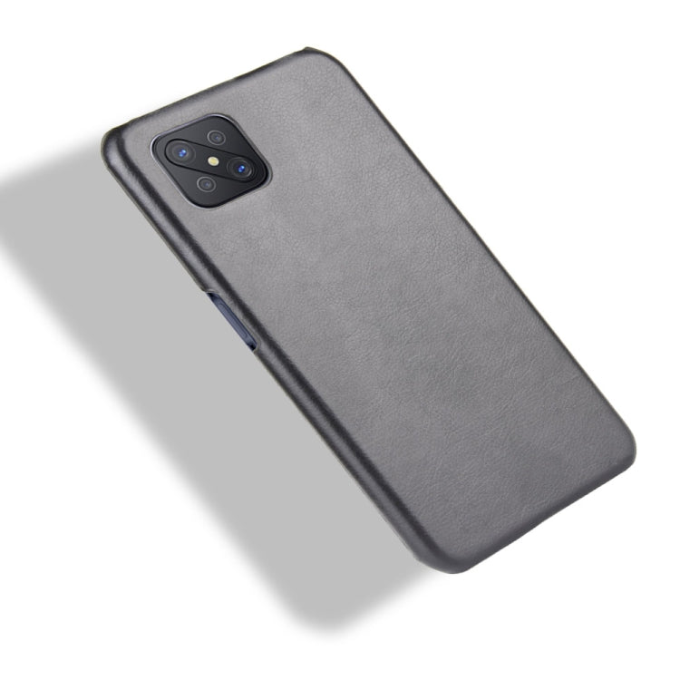 For OPPO A92s Shockproof Litchi Texture PC + PU Case